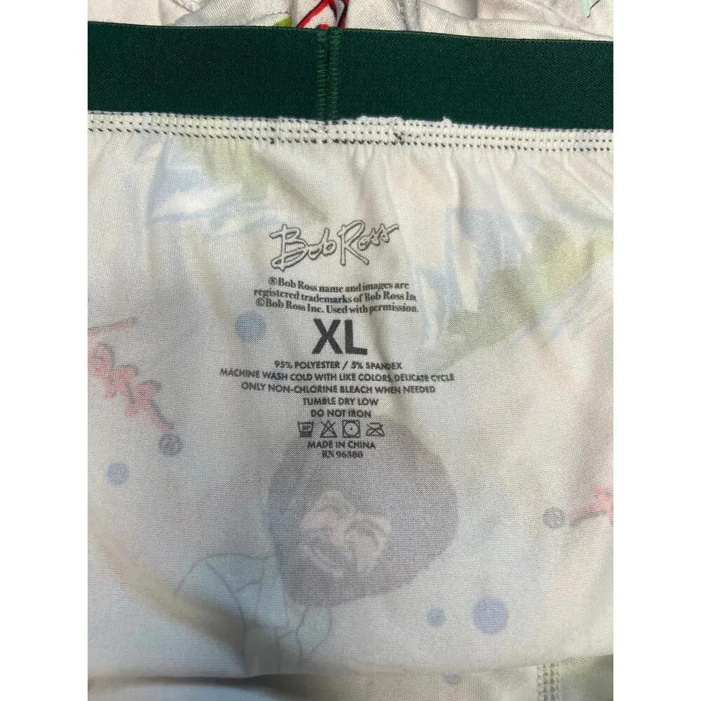Bob‎ Ross All Over Print Boxer Briefs Men's XL Happy Little Trees Paint Brush